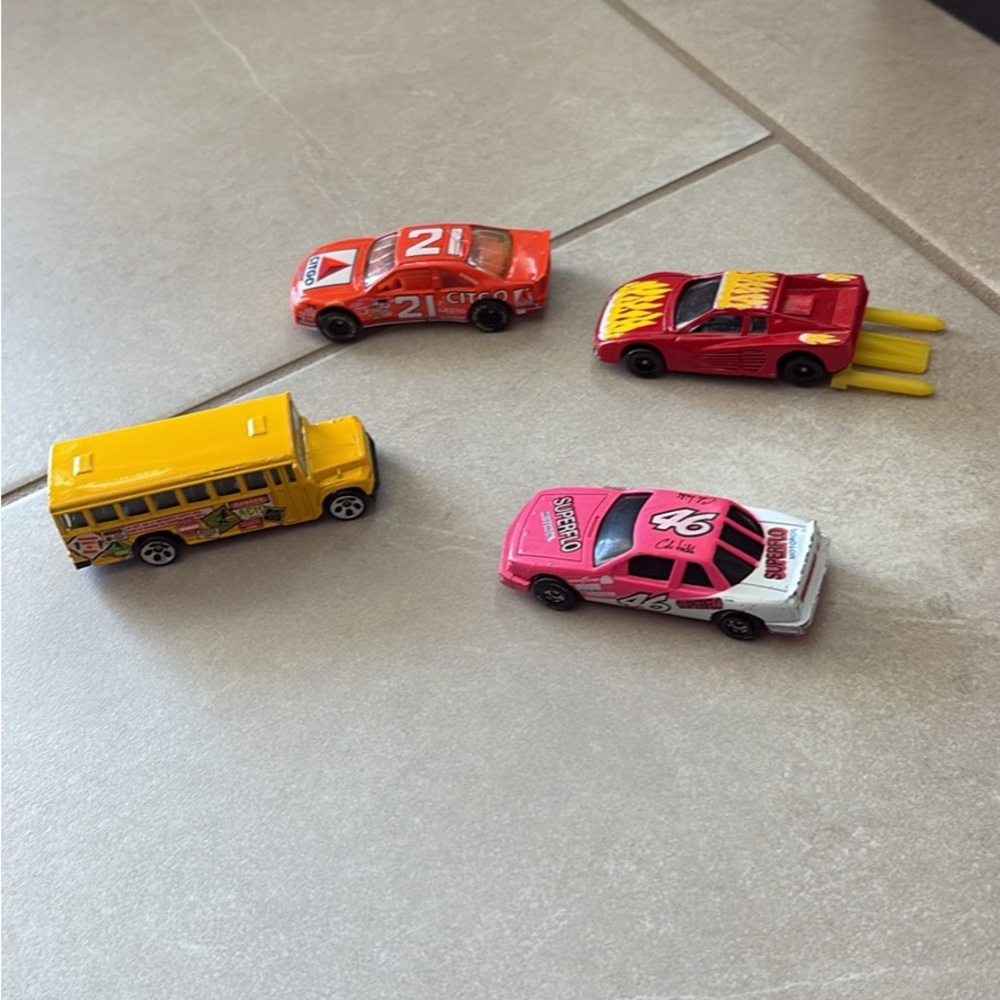 Assorted vintage Toy Cars for Kids or collectors.